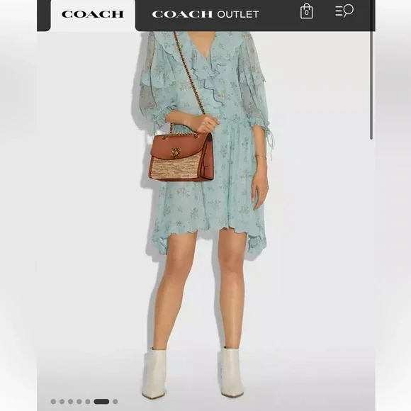 Coach Parker In Colorblock EUC - Picture 7 of 12